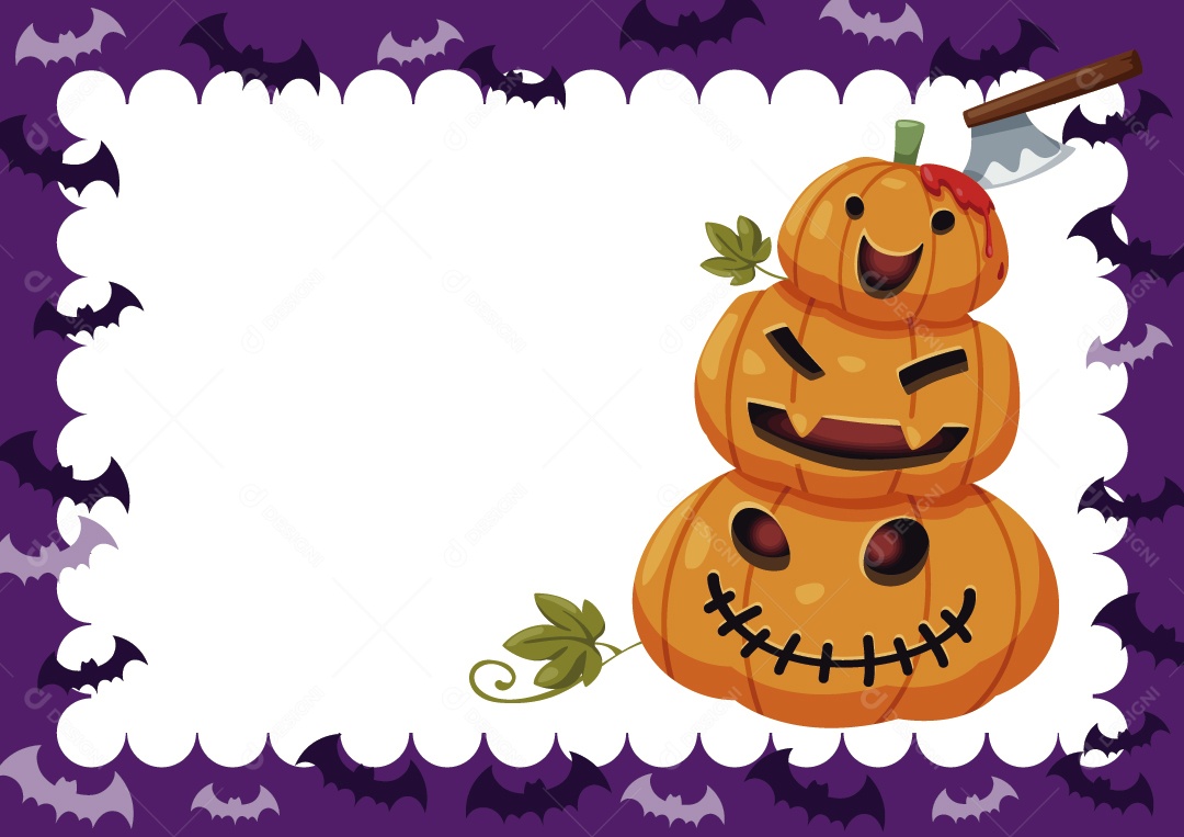 Molduras do Halloween Ilustrações Vetor EPS