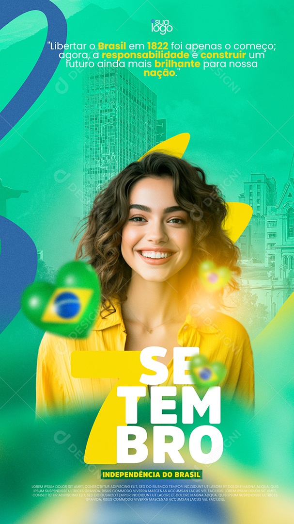 Story 7 De Setembro Independência Do Brasil Social Media PSD Editável