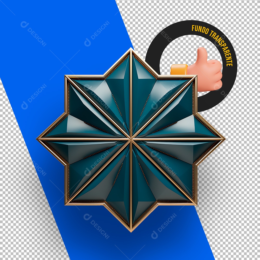 Elemento 3D Painel para Composição PSD