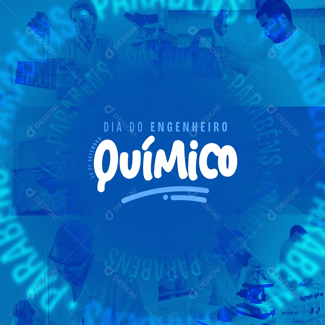 Dia Do Engenheiro Químico 20 De Setembro Social Media PSD Editável