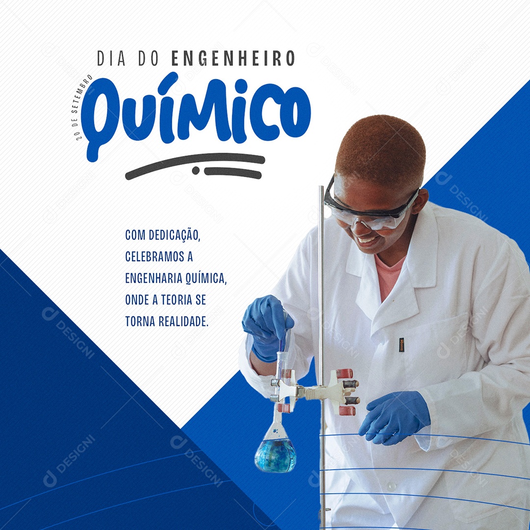 Dia Do Engenheiro Químico 20 De Setembro Social Media PSD Editável