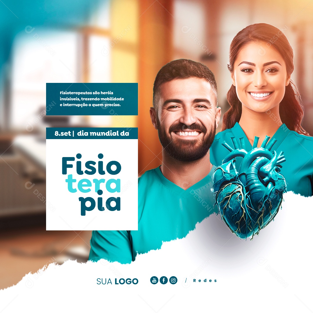 Dia Mundial da Fisioterapia 08 de Setembro Social Media PSD Editável