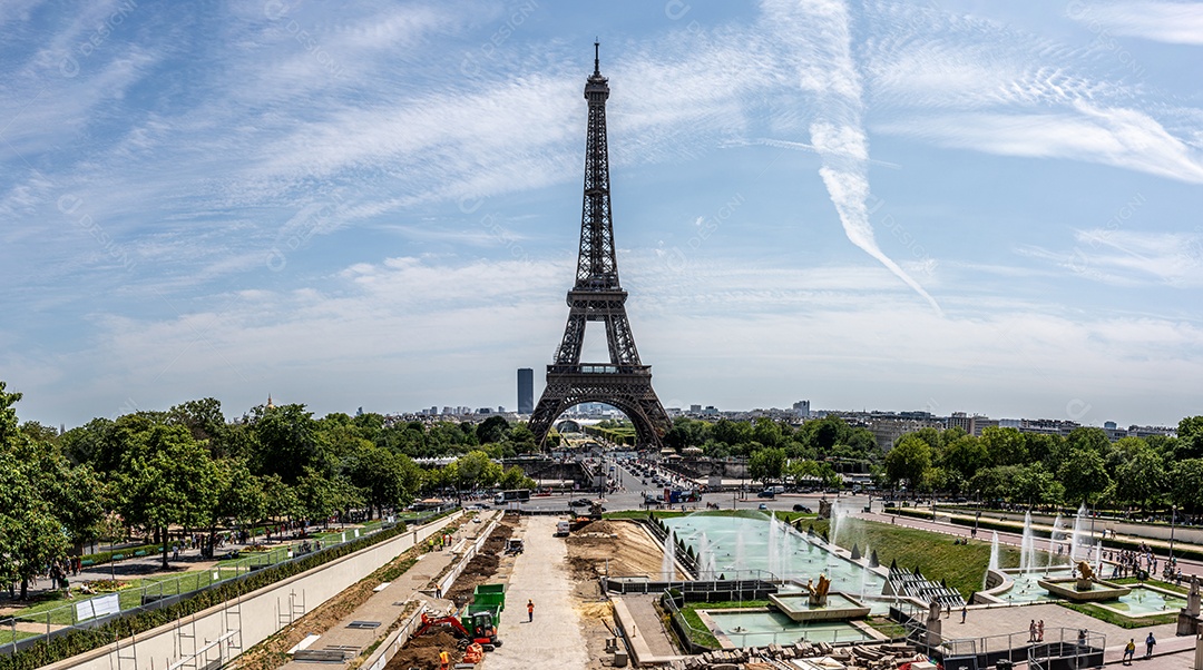Linda vista da torre eiffel