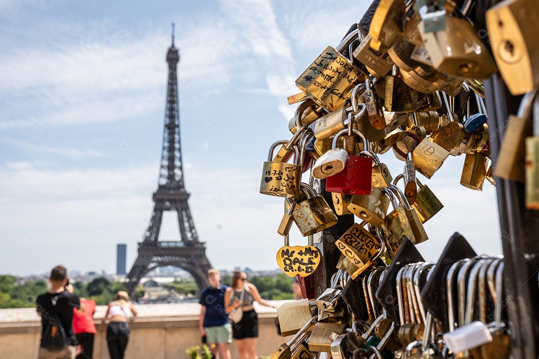 Linda vista da torre eiffel