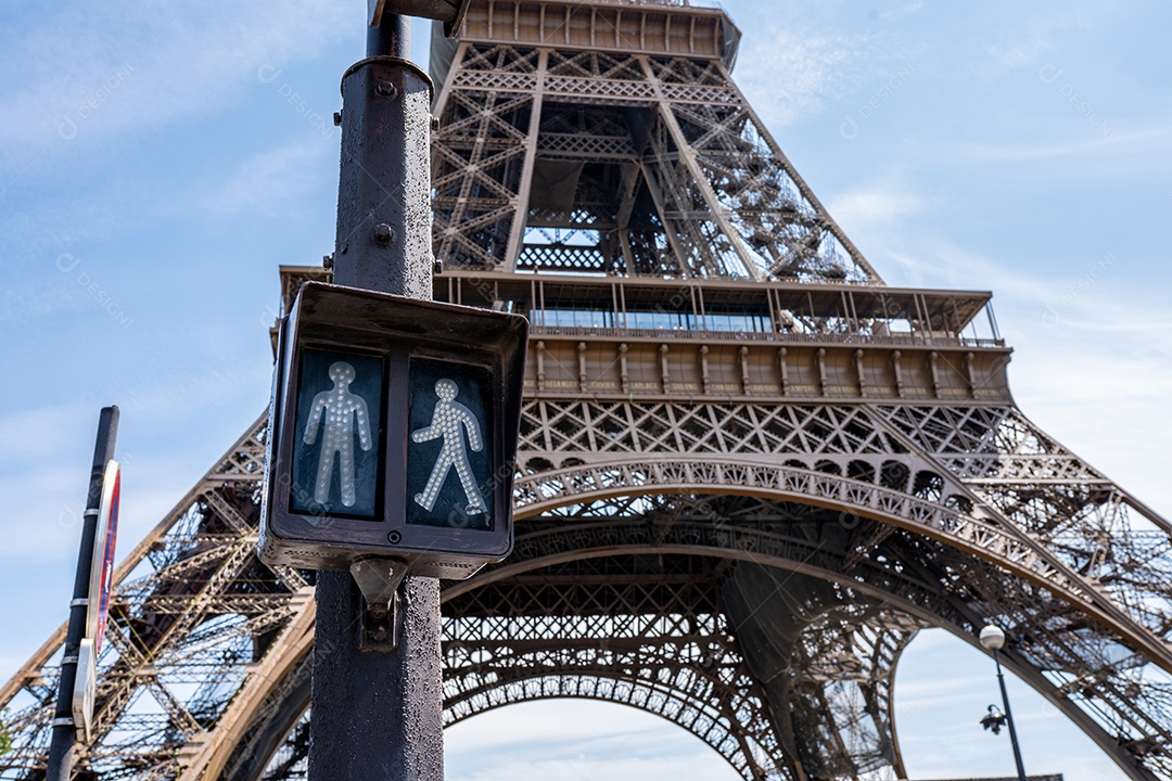 Linda vista da torre eiffel