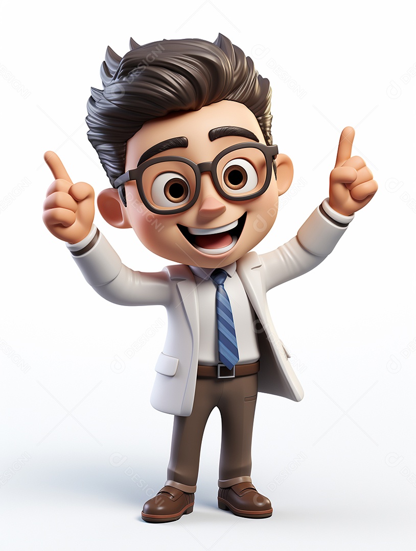 Desenho de homem jovem de negócio