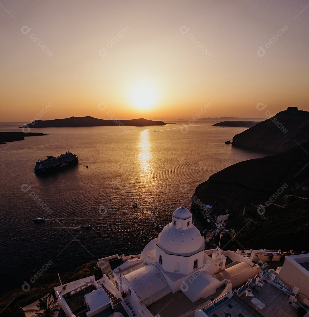 Linda paisagem vista aérea