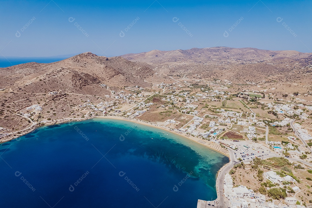 Linda paisagem vista aérea