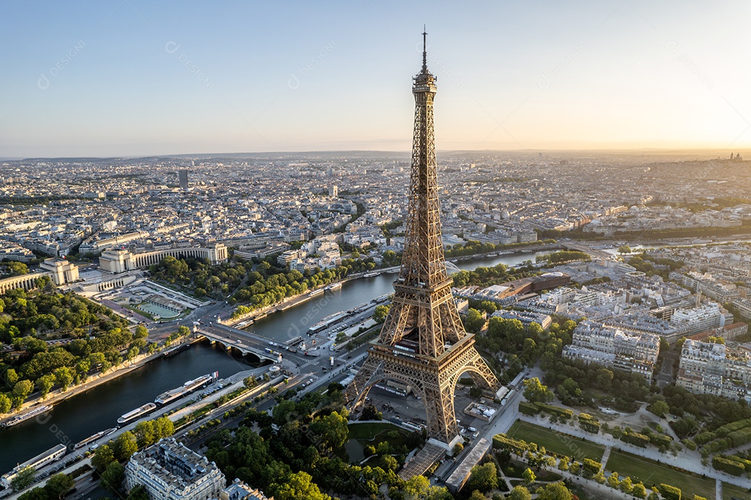 Linda vista da torre eiffel