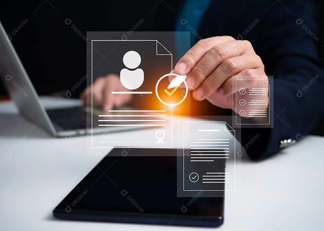 Conceito de negócio de gestão de recrutamento. Gestão de Relacionamento com estrutura global.