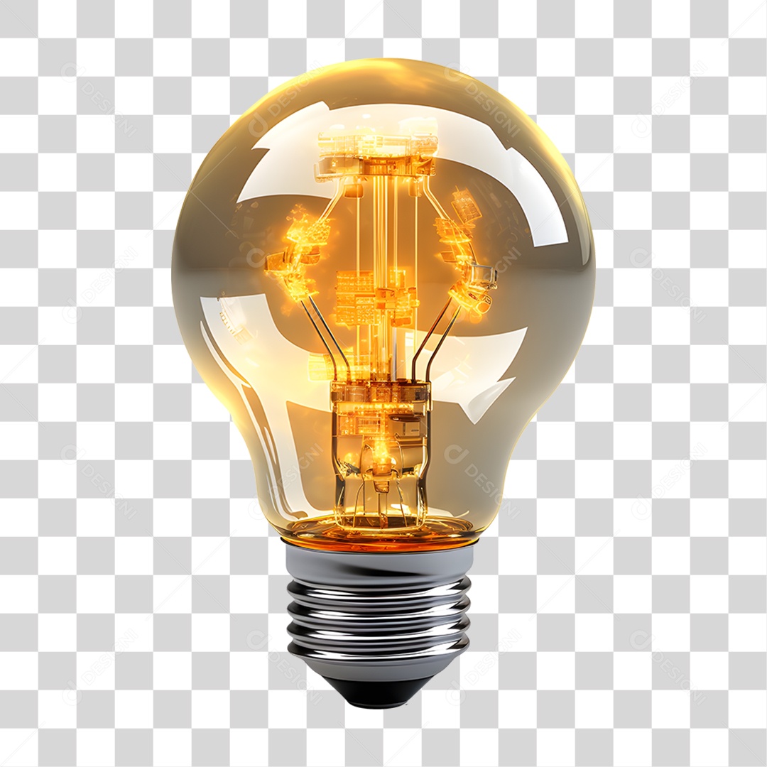 Lâmpada Tecnológica PNG Transparente