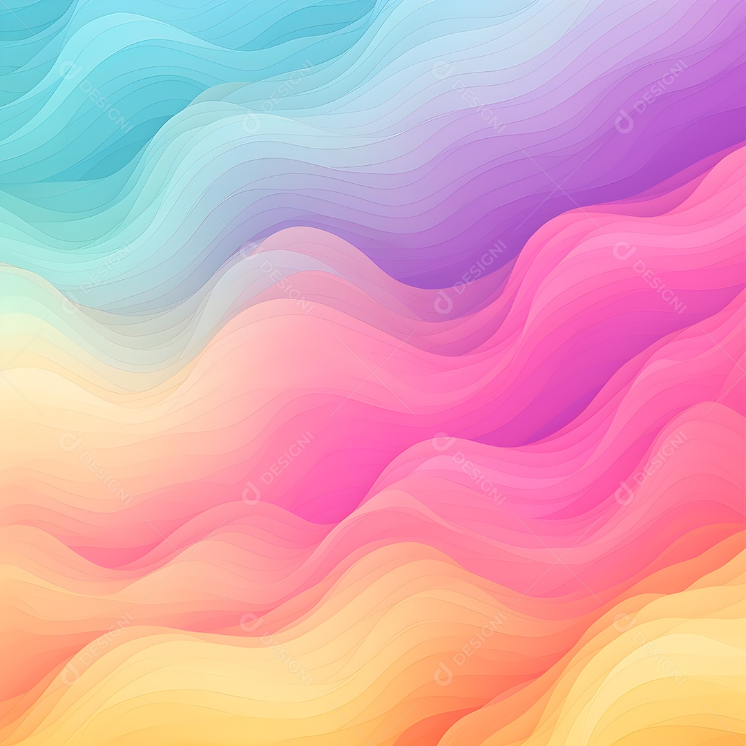 Fundo abstrato de ondas pastel