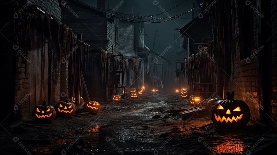 Beco Escuro de Halloween