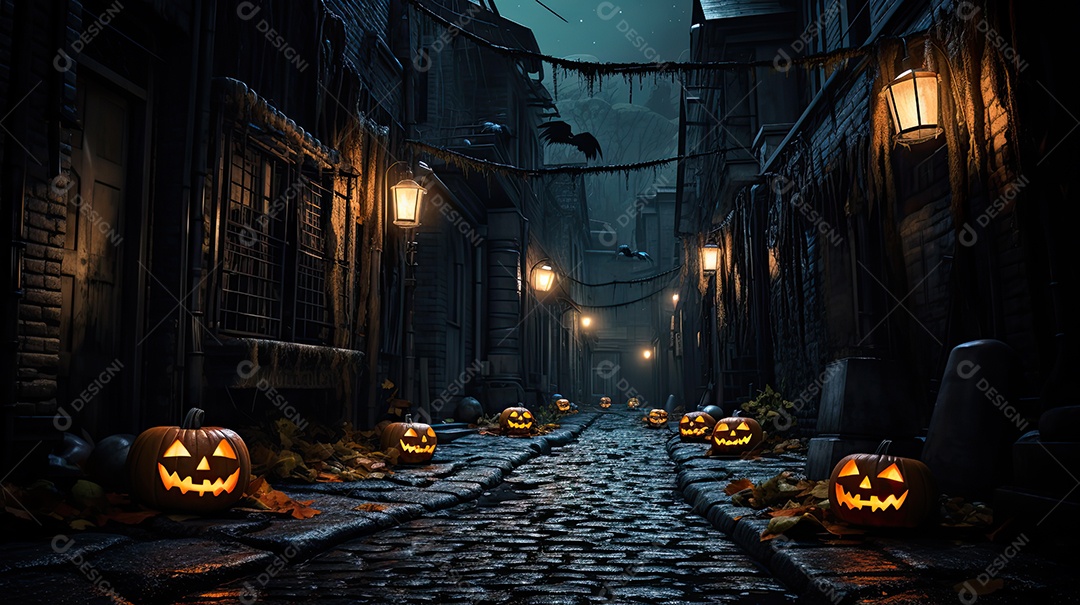 Beco Escuro de Halloween