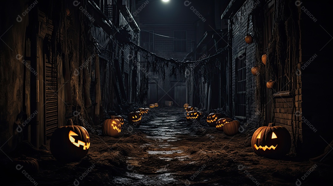 Beco Escuro de Halloween
