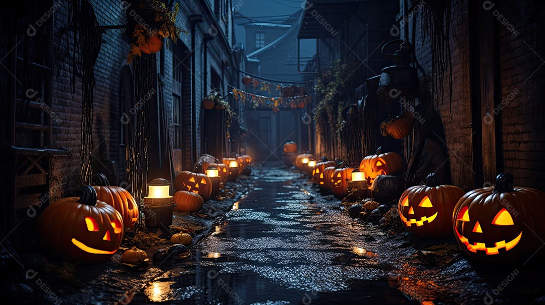 Beco Escuro de Halloween