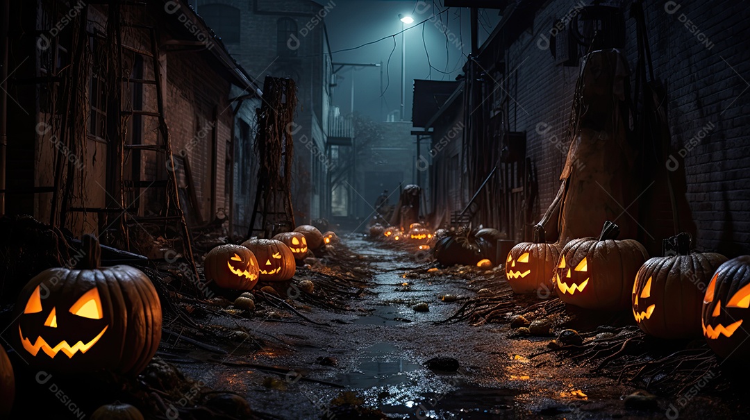 Beco Escuro de Halloween