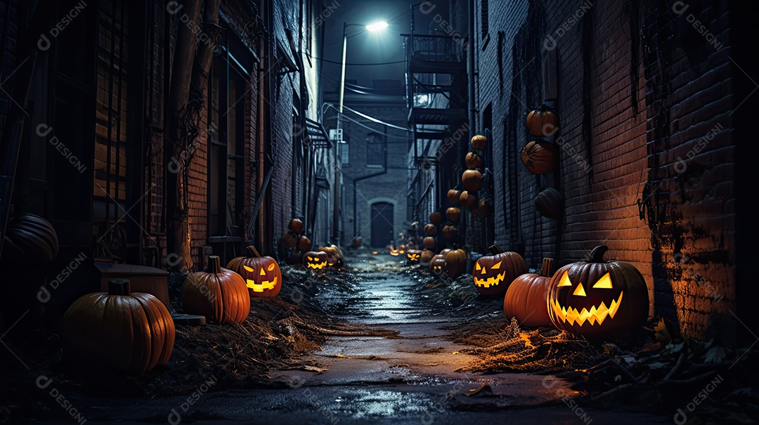 Beco Escuro de Halloween