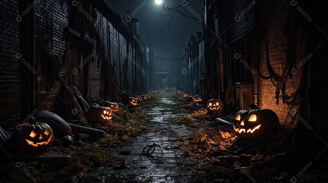 Beco Escuro de Halloween