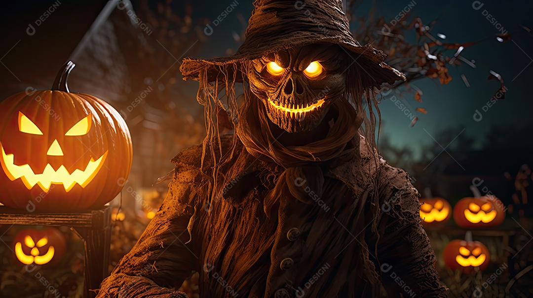 Espantalho de Halloween