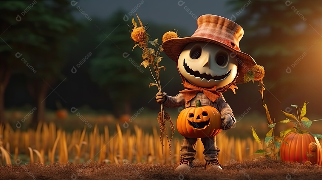 Espantalho de Halloween