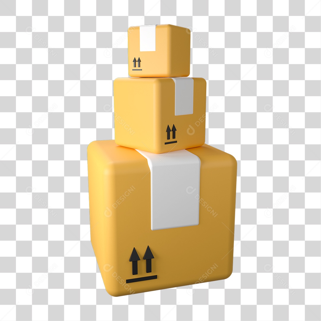 Caixas Empilhadas Para Entrega PNG Transparente