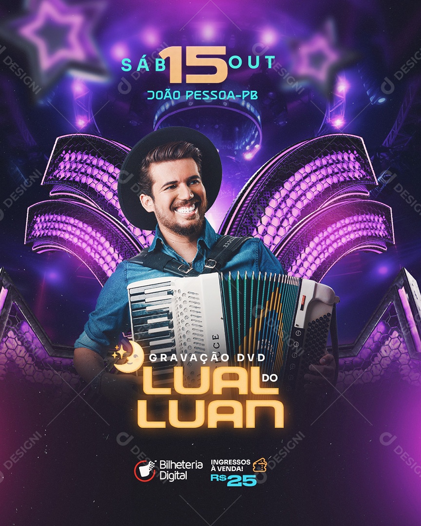 Social Media Flyer Feed Lual Do Luan PSD Editável