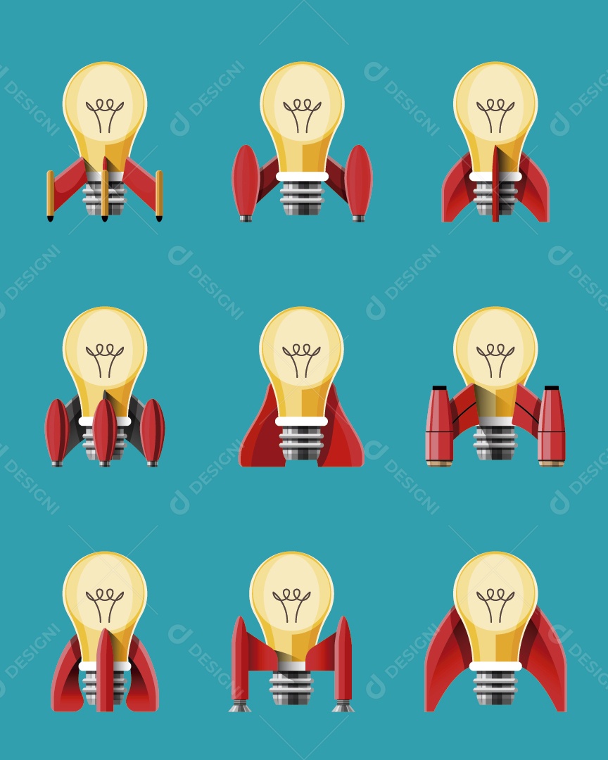 Conceito de Ideias e Conhecimento Ilustração Vetor EPS