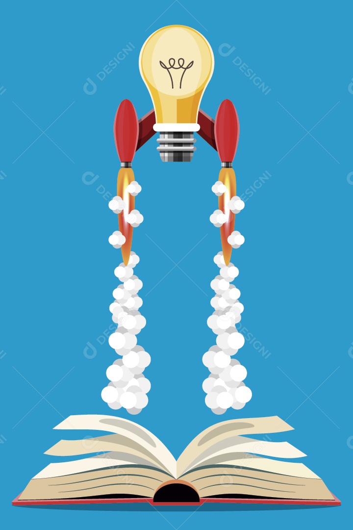 Conceito de Ideias e Conhecimento Ilustração Vetor EPS