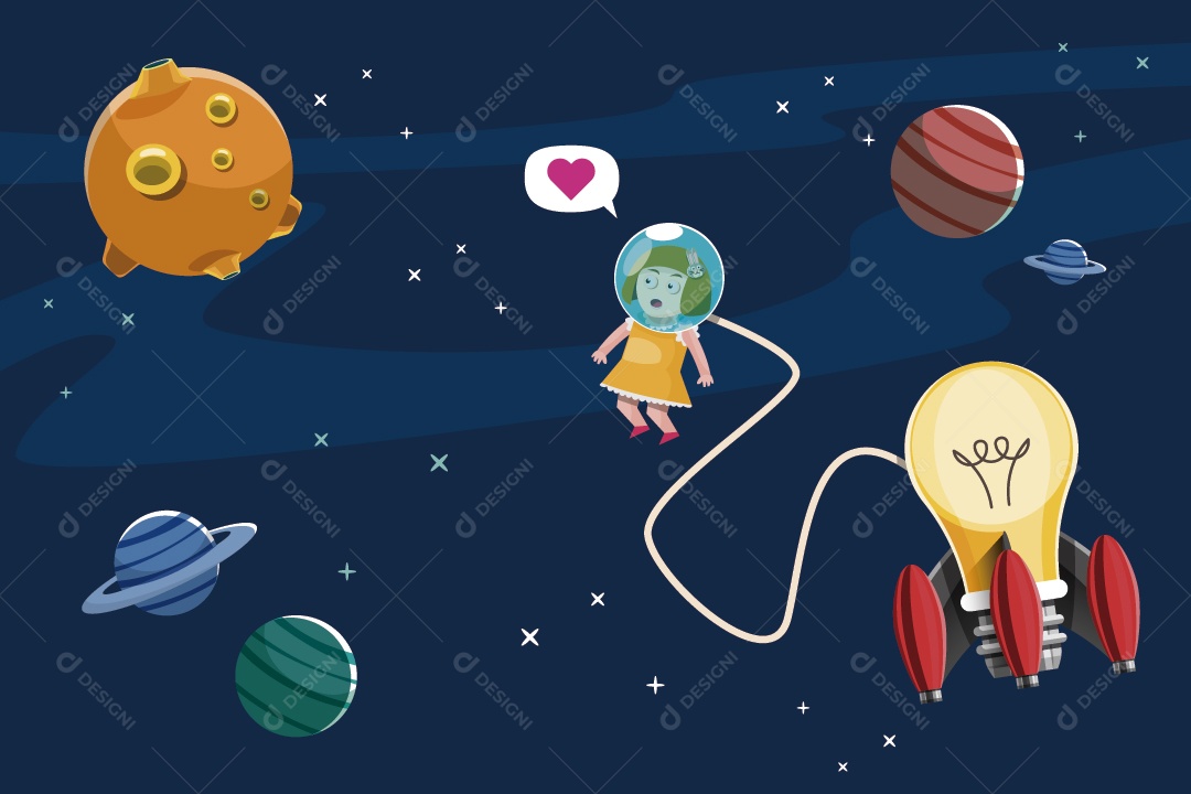 Conceito de Ideias e Conhecimento Ilustração Vetor EPS