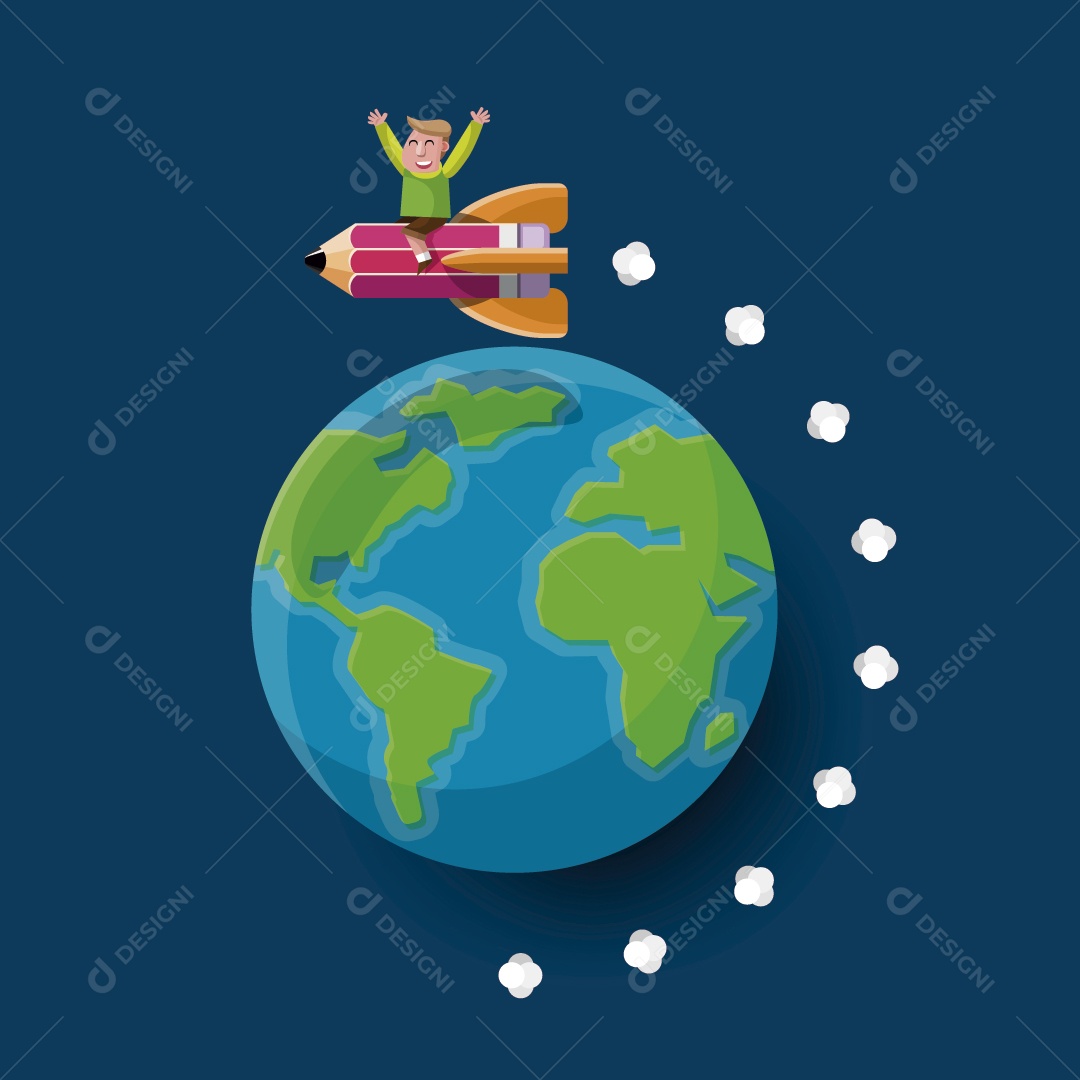 Conceito de Ideias e Conhecimento Ilustração Vetor EPS