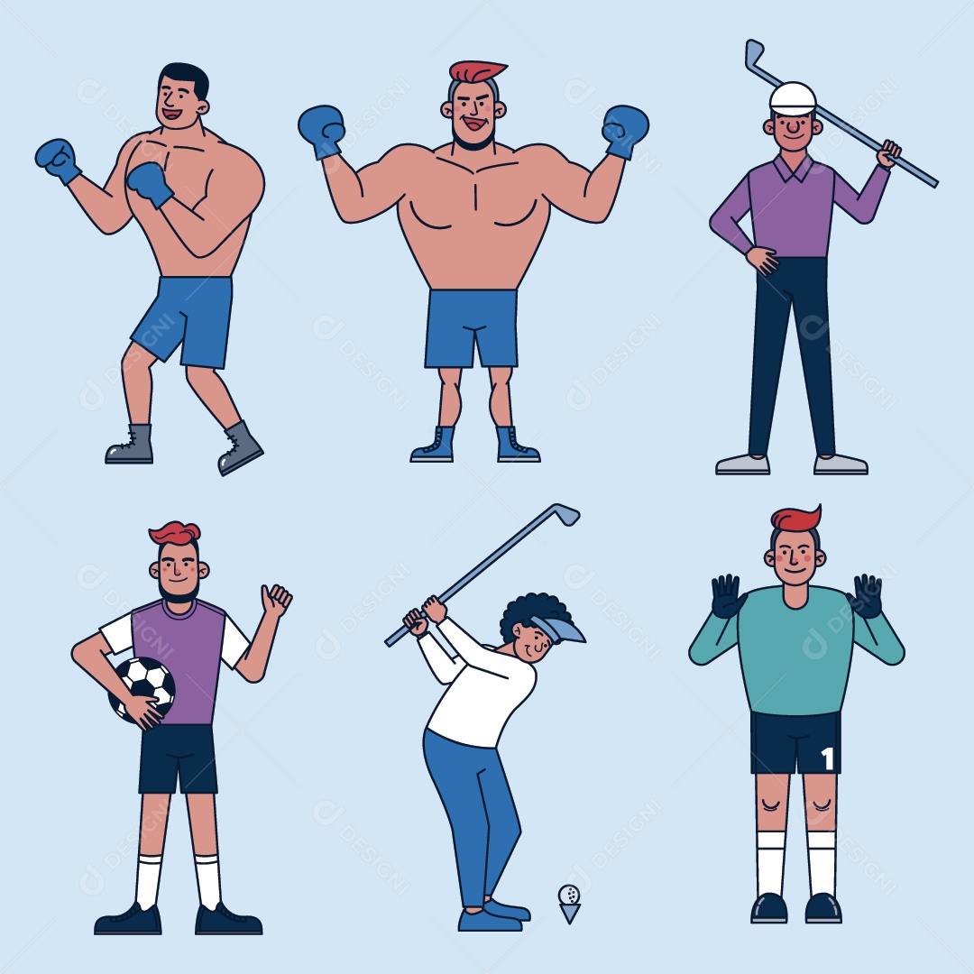 Atletismo Ilustração Vetor EPS