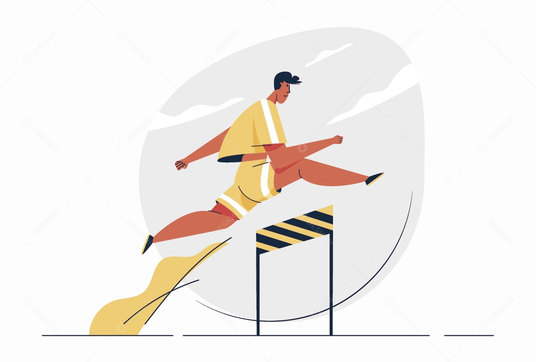 Atletismo Ilustração Vetor EPS