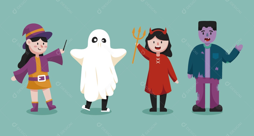 Personagem do Halloween Vetor EPS