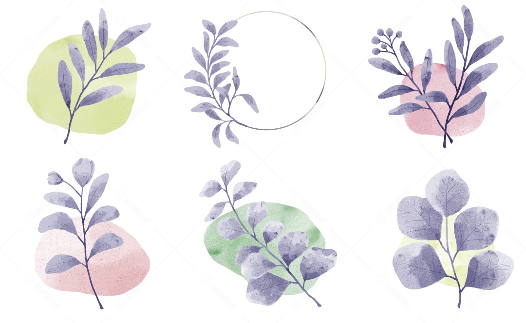 Folhas Ilustração Vetor EPS