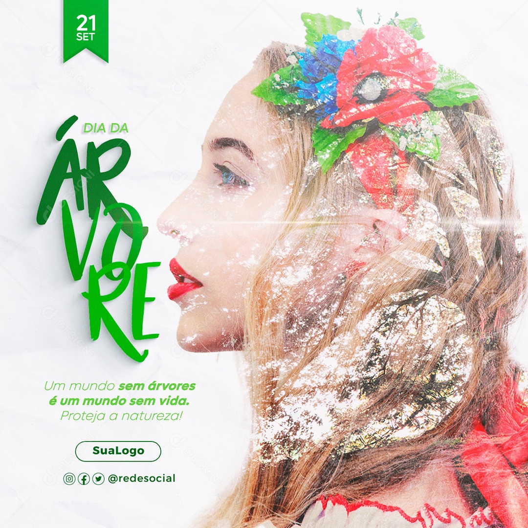 Sem Árvore é Um Mundo Sem Vida Dia Da Árvore Social Media PSD Editável