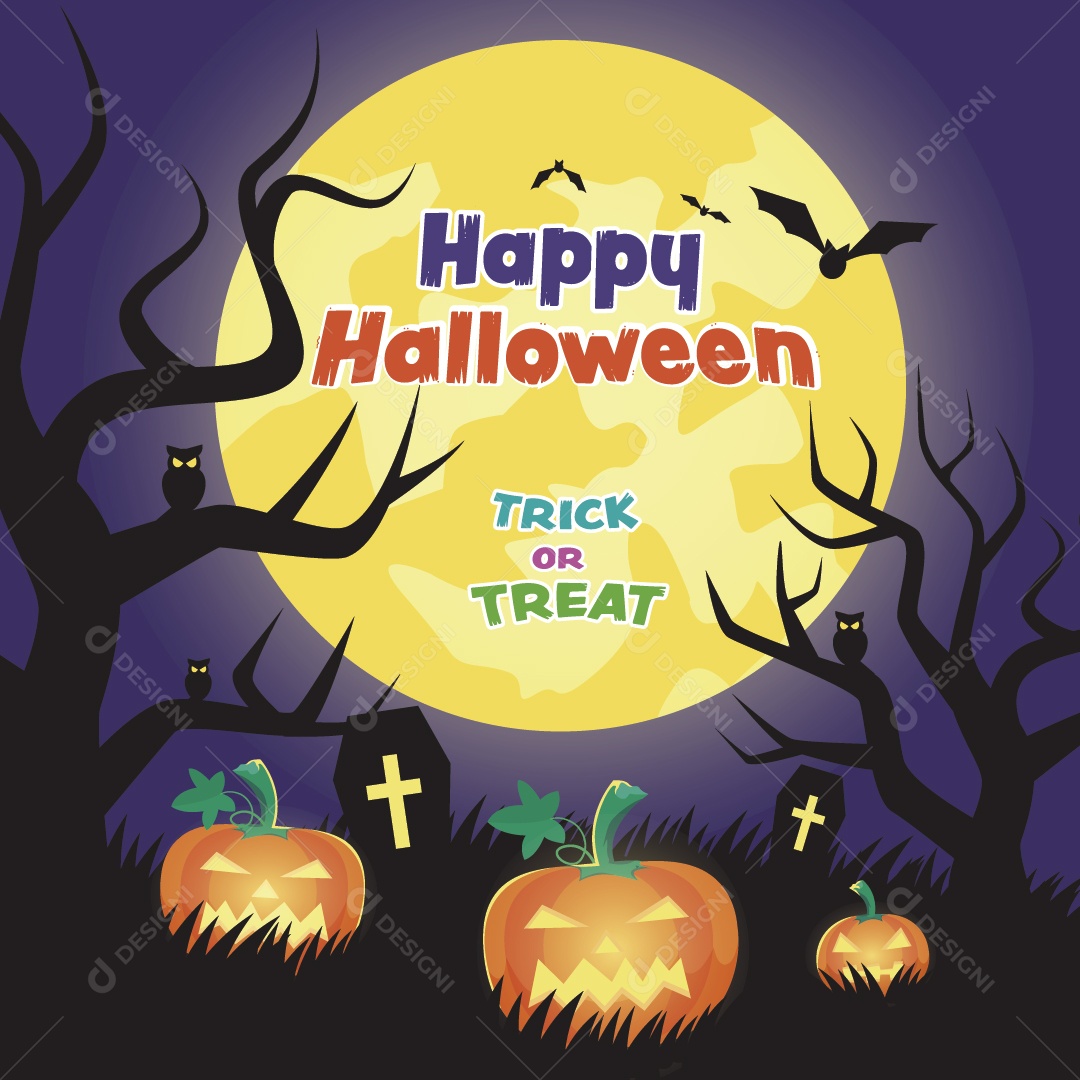 Personagens do Halloween Vetor EPS