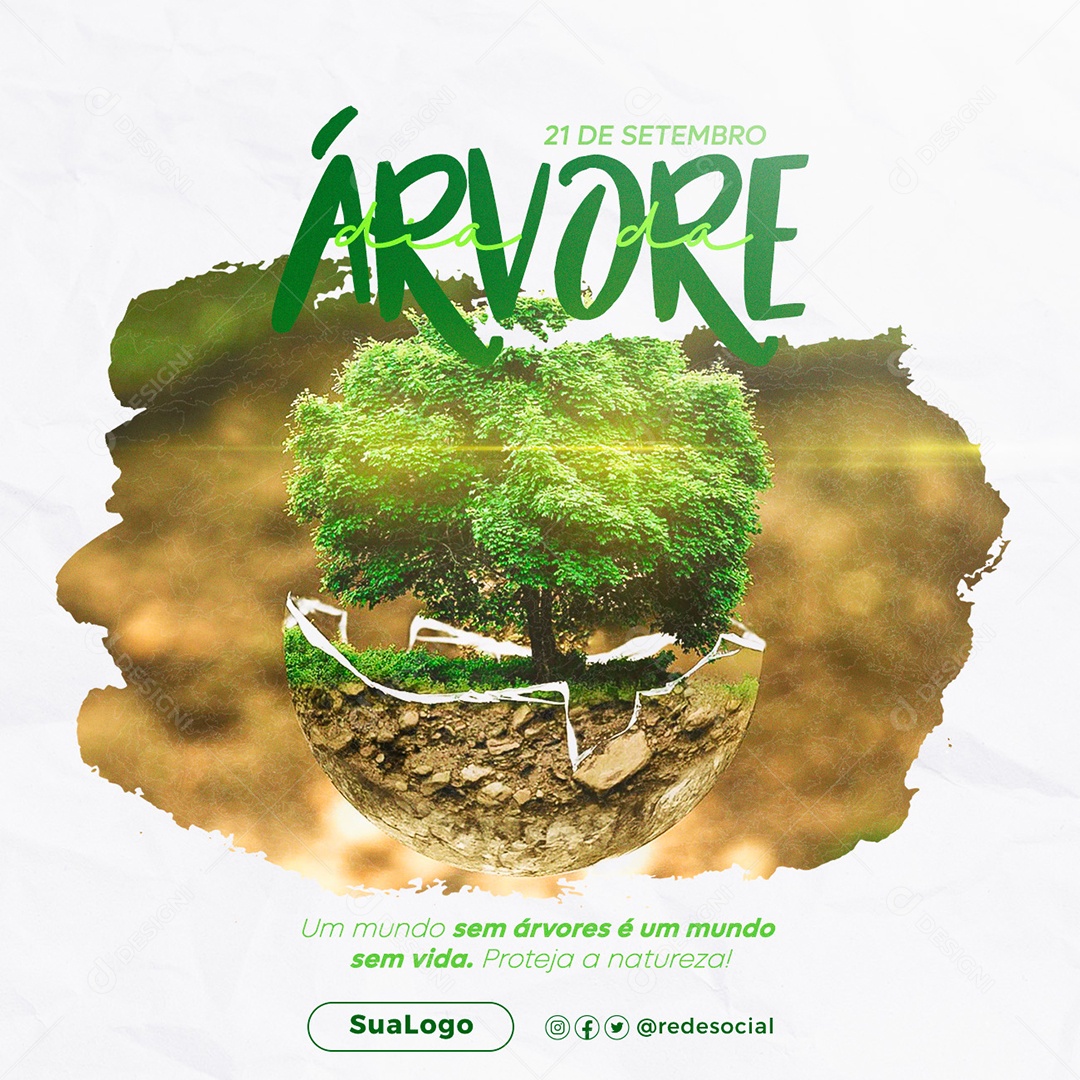 Social Media Dia Da Árvore 21 De Setembro PSD Editável