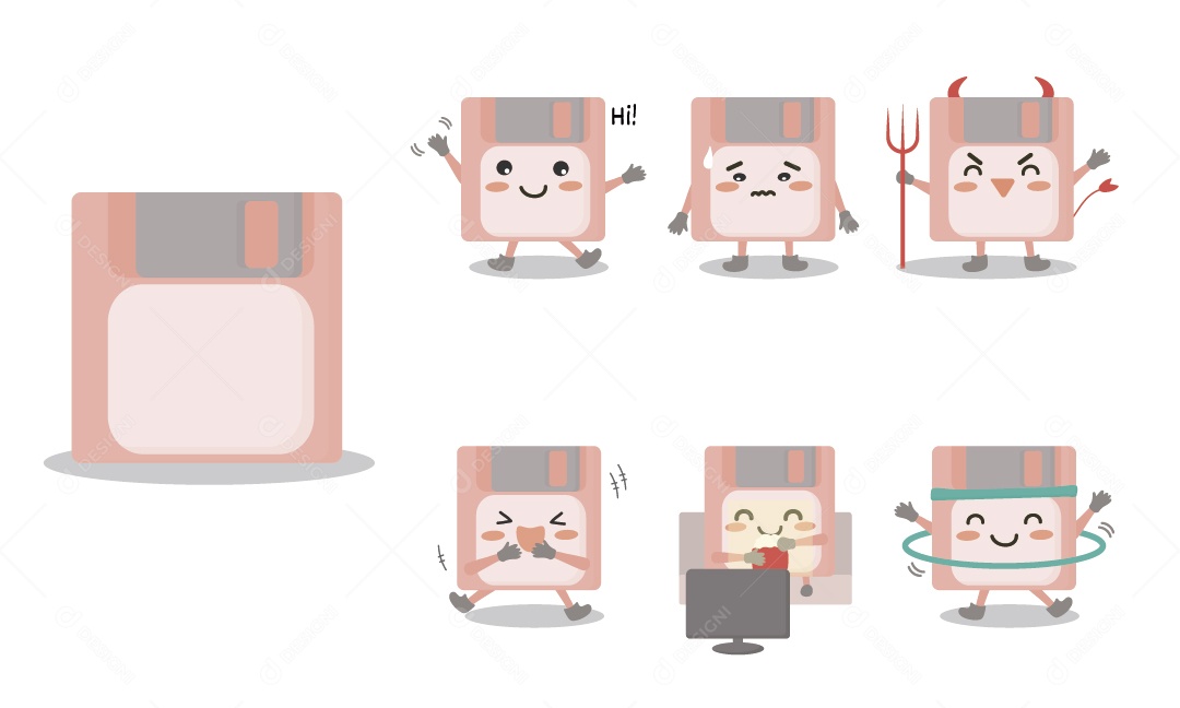 Disquete Ilustração Vetor EPS