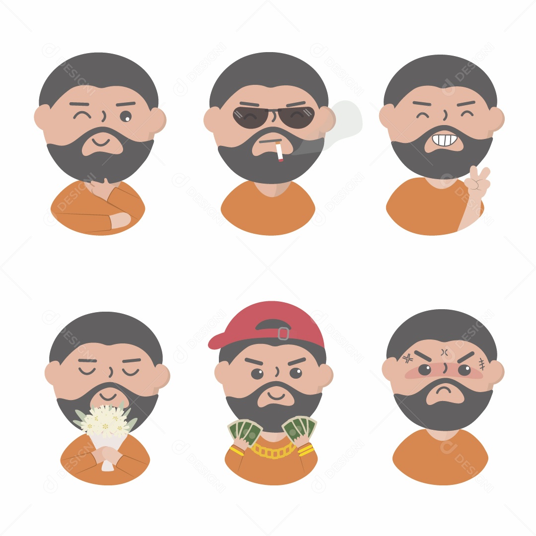 Personagem de Desenho Animado Vetor EPS