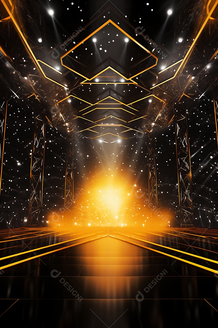 Cenário de um palco para eventos