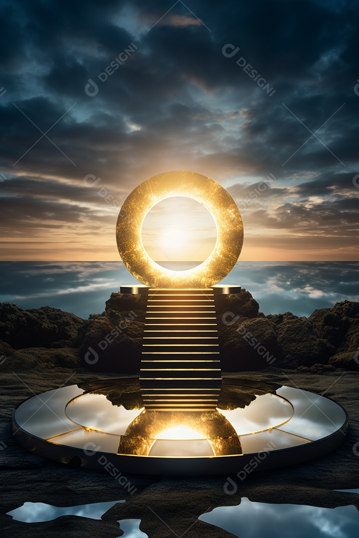 Cenário de um palco para eventos