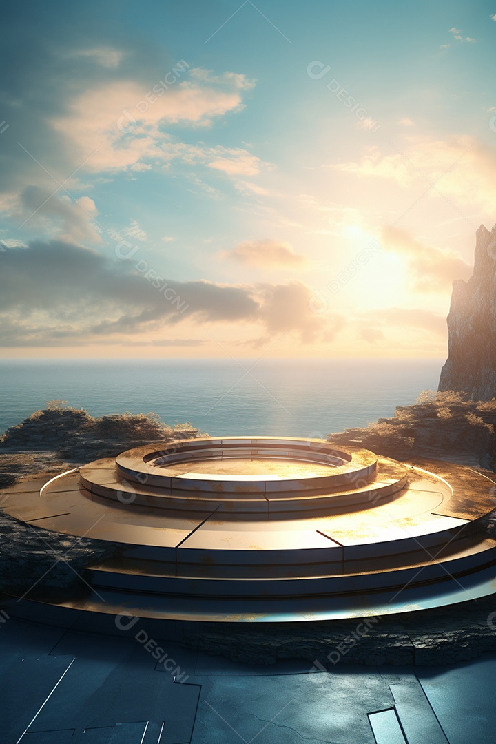 Cenário de um palco para eventos