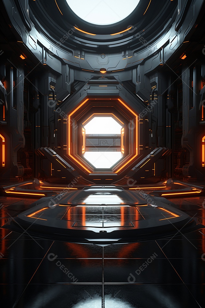 Cenário de um palco para eventos