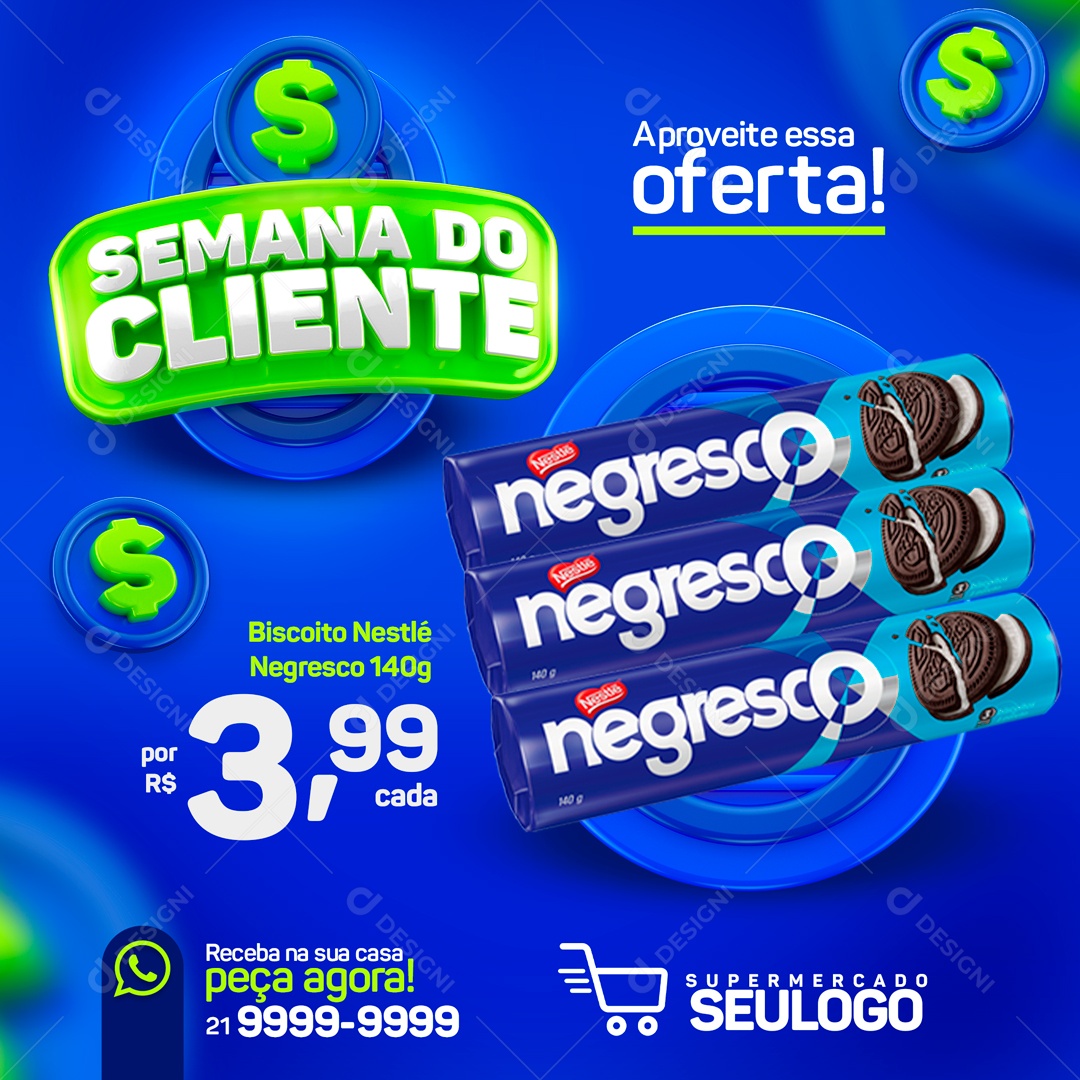 Social Media Semana Do Cliente Aproveite Essa Oferta PSD Editável
