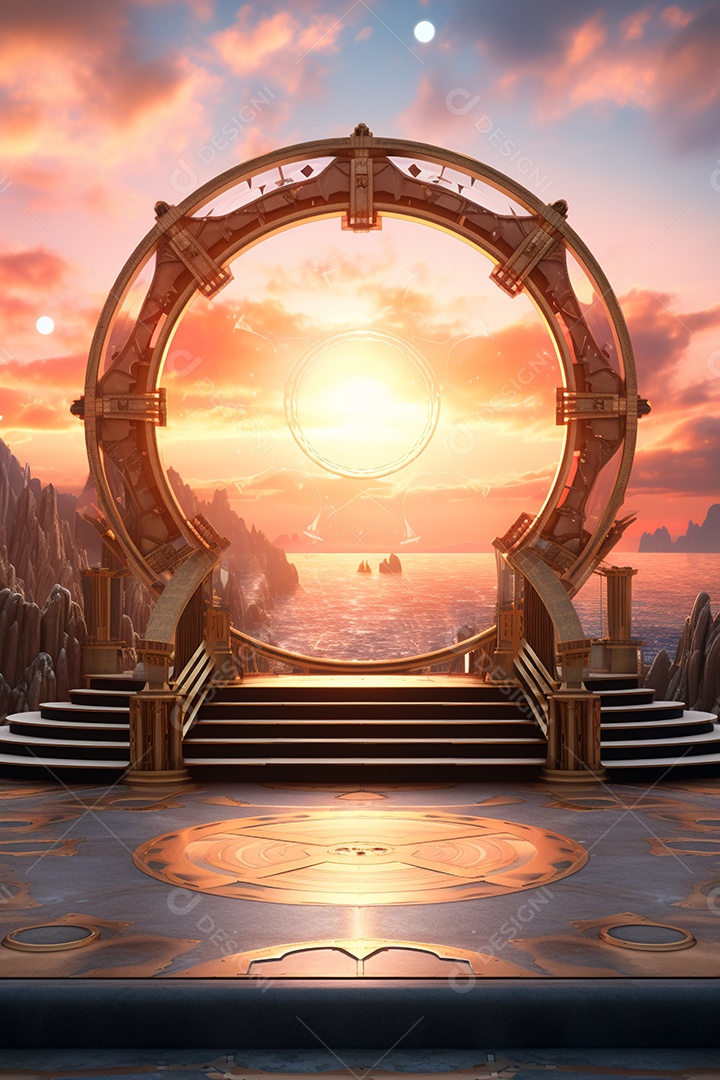 Cenário de um palco para eventos