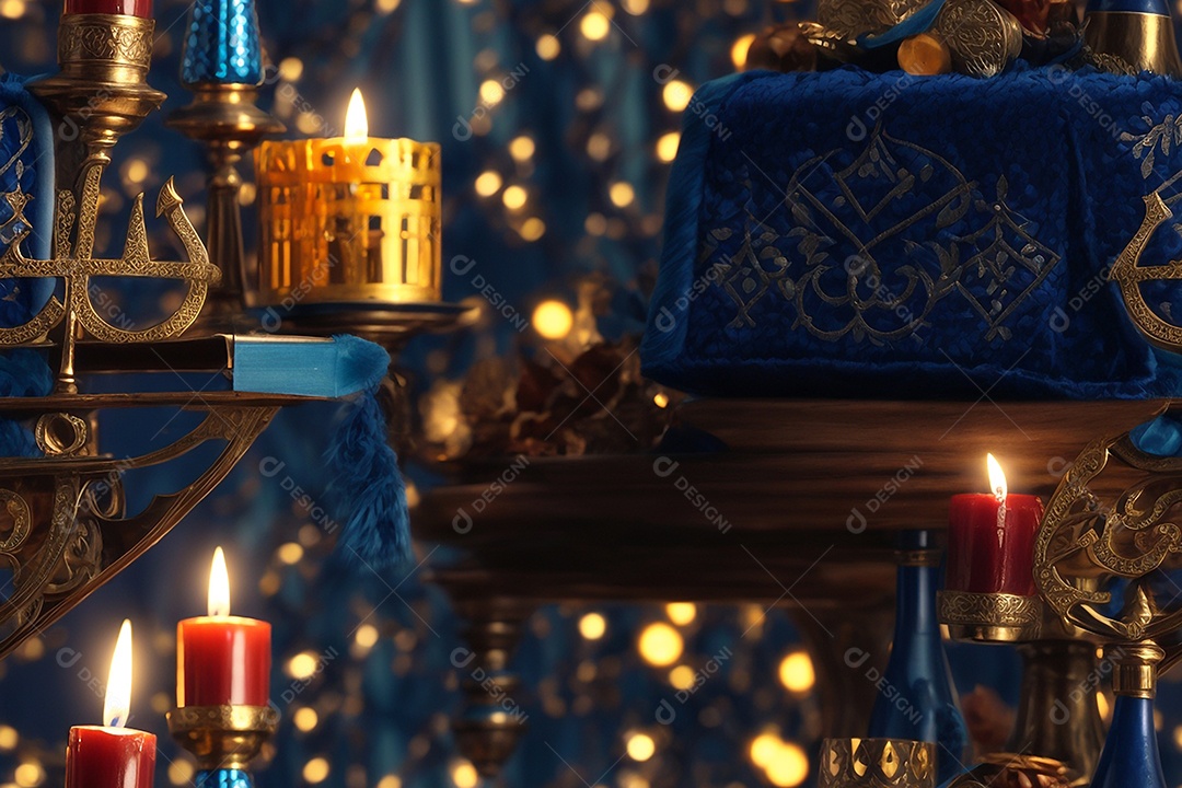 Fundo de feriado de celebração da tradição de Hanukkah
