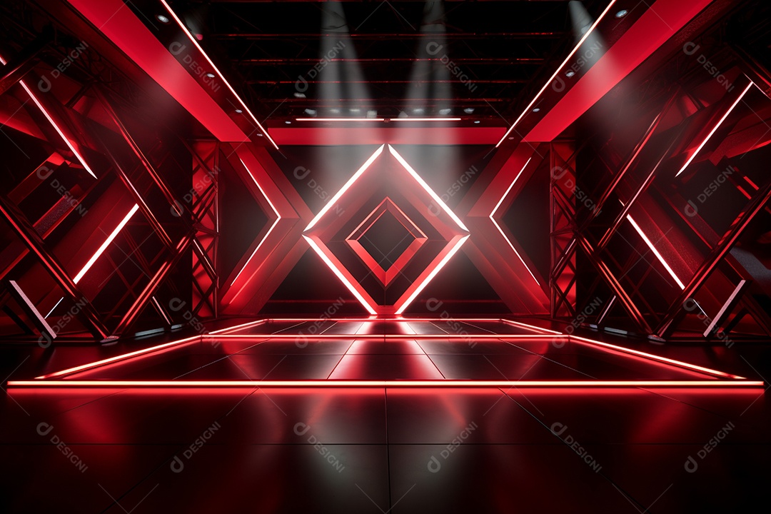 Cenário de um palco para eventos