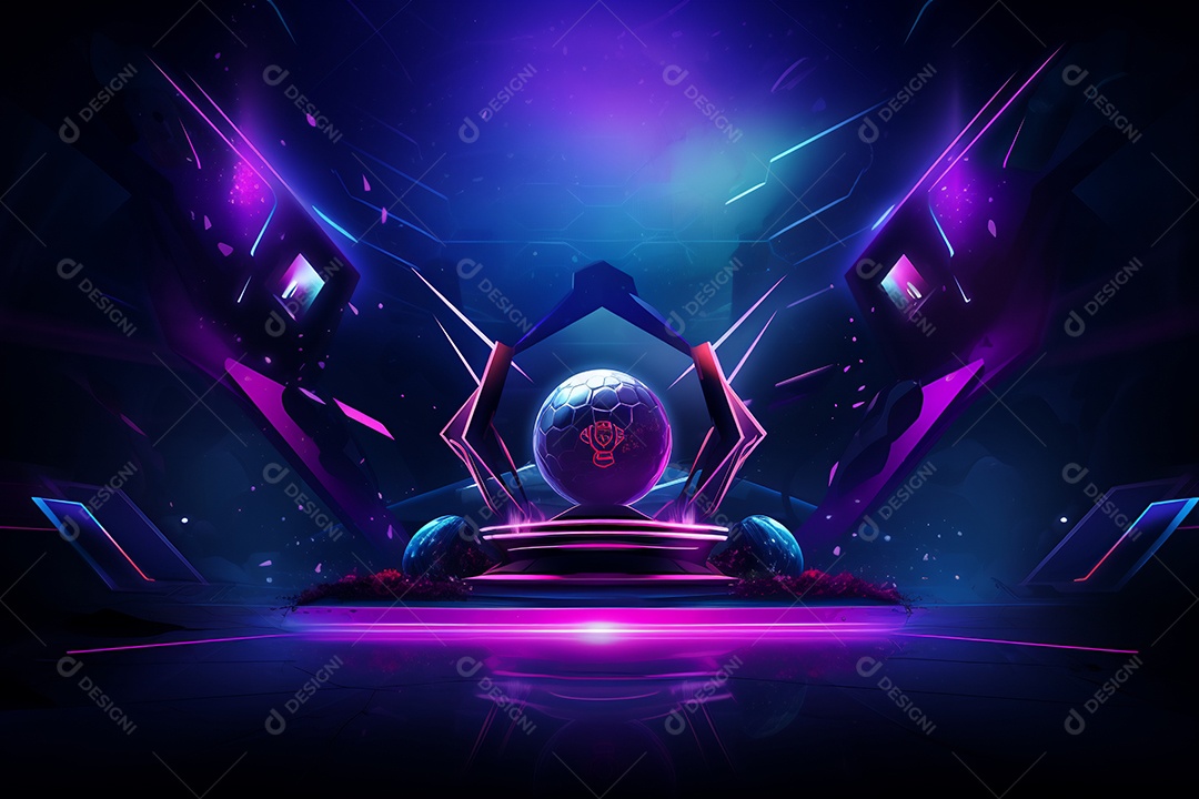 Cenário de um palco para eventos