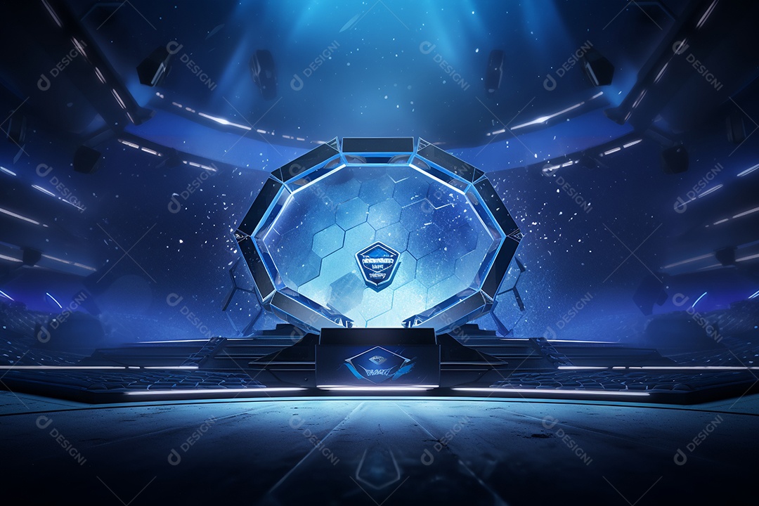 Cenário de um palco para eventos